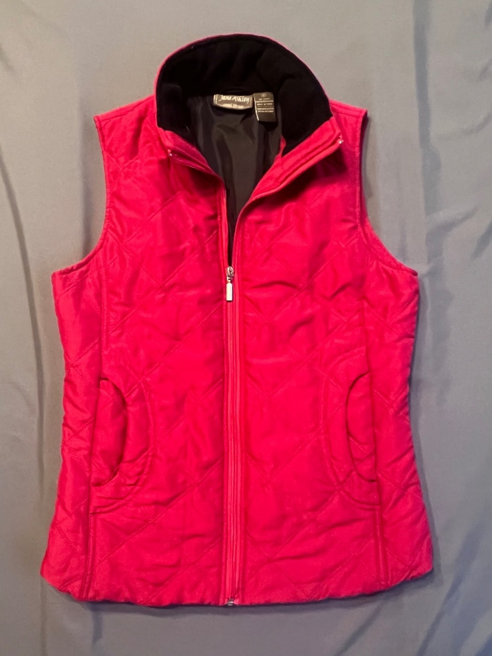 Jane Ashley Vintage 90s Quilted Puffer Vest Red Women's Size S